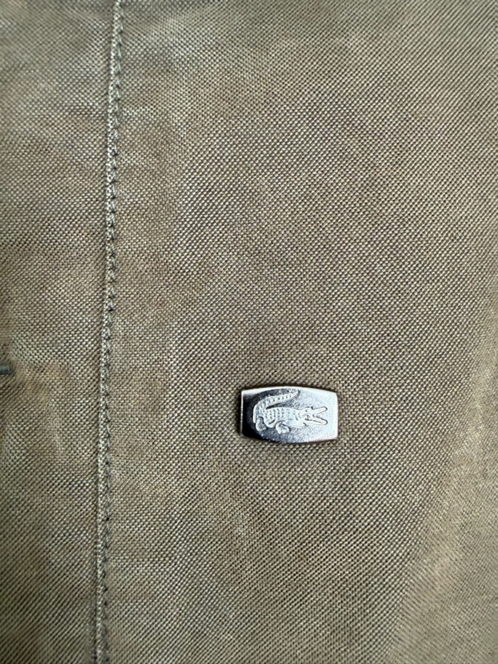 Lacoste Vintage 90s Brown Olive Zip-Up Bomber Jacket - Picture 5 of 13